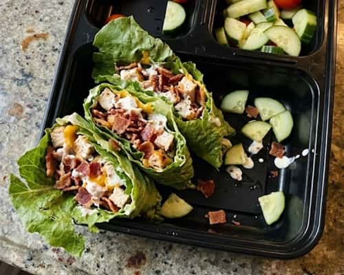 1. Chicken Bacon Ranch Lettuce Wrap Box