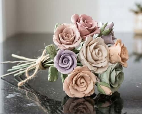 1. Classic Air Dry Rose Bouquet