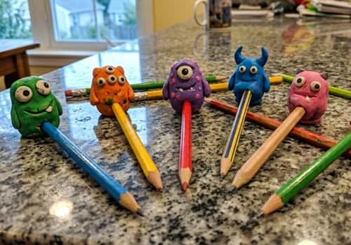 1. Pencil Topper Monster Buddies