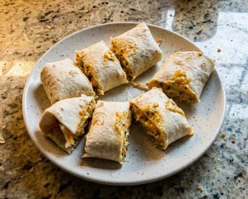 10. Classic Cheesy Veggie-Hide Wrap