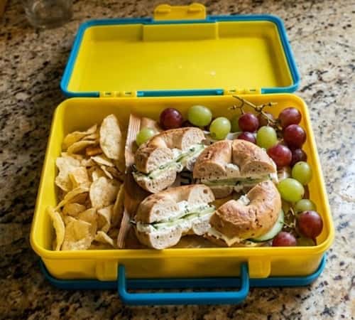 10. Mini Bagel Sandwich Box