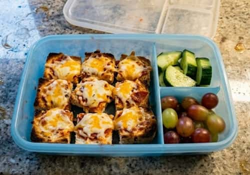 10. Mini Pizza Toast Squares