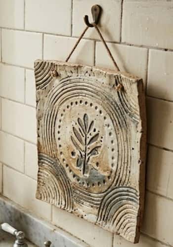 10. Textured Clay Wall Tile