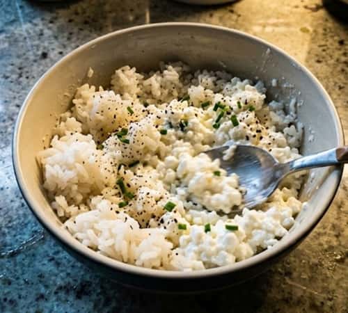 11. Cottage Cheese Rice Bowl