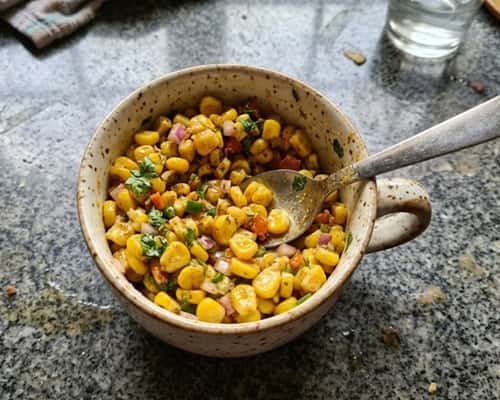 11. Sweet Corn Chaat Cups