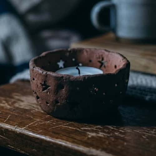 11. Tiny Candle Holder Pinch Pot