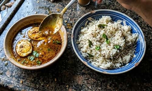 12. Jeera Rice with Quick Egg Curry