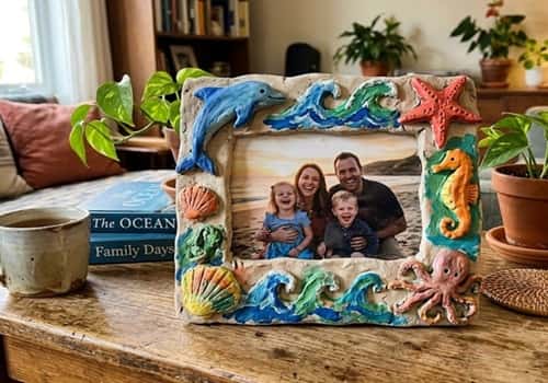 12. Mixed Sea Animal Clay Frame
