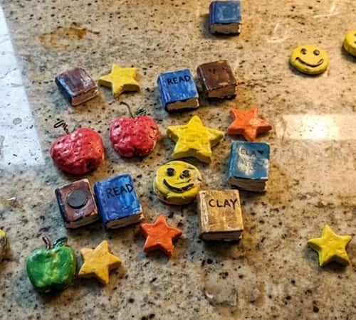 2. DIY Mini Locker Magnets for The New School Year