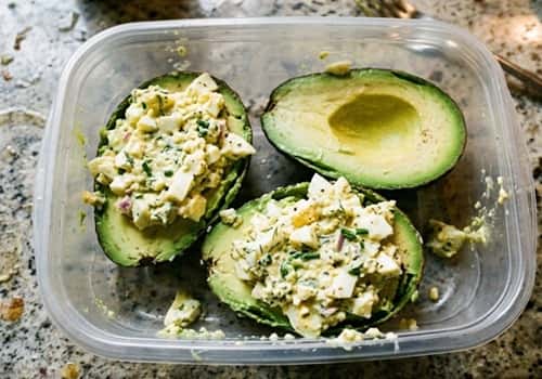 2. Egg Salad Stuffed Avocado Bowl