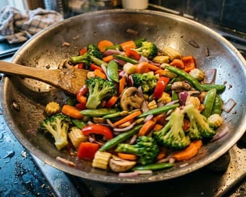 2. No-Fuss Veggie Stir Fry with Roti