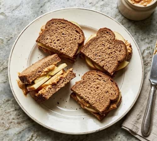 2. Peanut Butter Apple Sandwiches