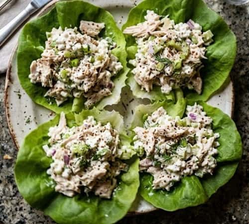 3. Cottage Cheese Chicken Salad Cups