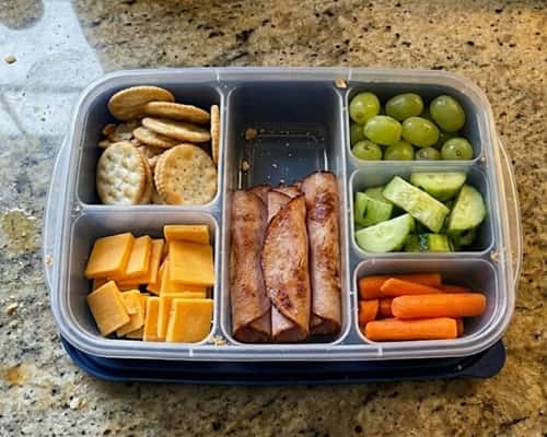 3. Crackers, Ham & DIY Snack Stackers