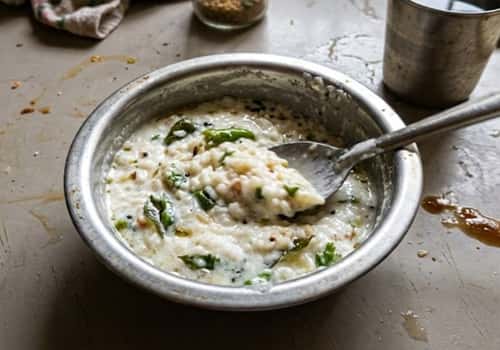 3. Curd Rice with Tempering