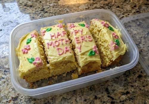 3. Lemon Sunshine Mini Mother Day Cake for Tiffin