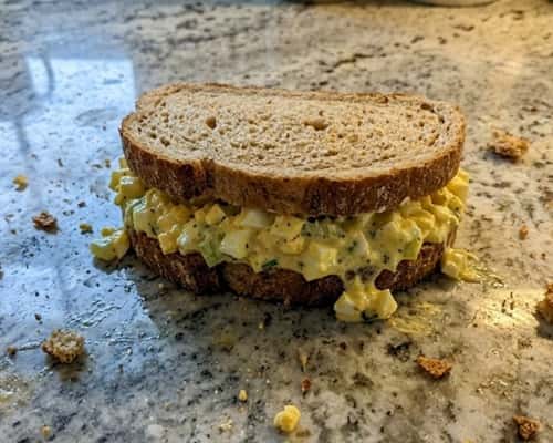 3. Loaded Egg Salad Sandwich
