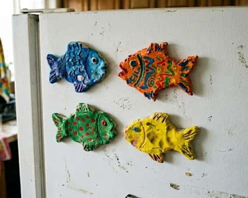 3. Mini Clay Fish Magnets