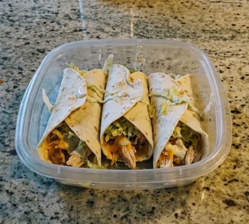 4. Chicken Ranch Lettuce-Free Wrap