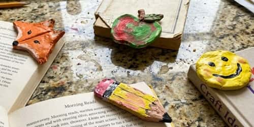 4. Clay Bookmark Corner Clips That Actually Stay Put
