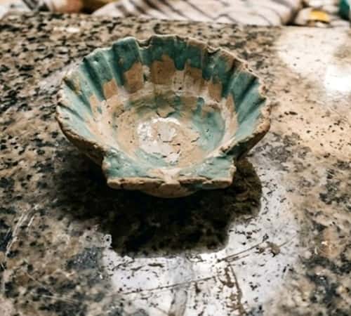 4. Clay Seashell Ring Holder