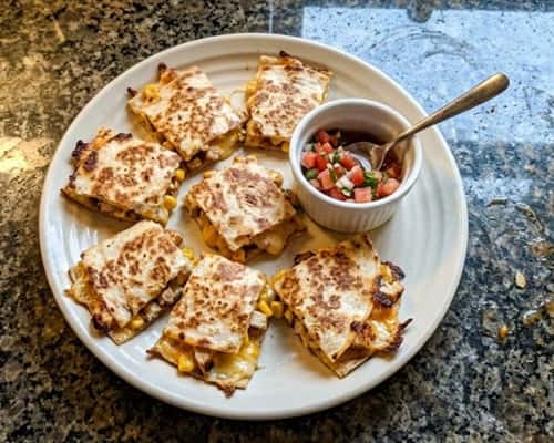4. Mini Chicken Quesadilla Squares