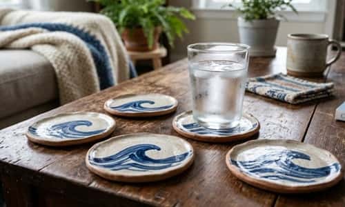 4. Ocean Wave Coasters