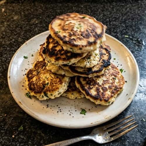 4. Savory Cottage Cheese Pancake Stack
