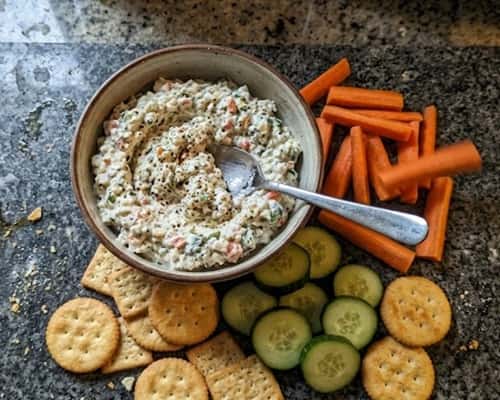 5. Cottage Cheese Veggie Dip Snack Box