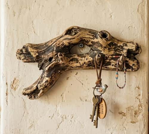 5. Driftwood Style Clay Wall Hooks