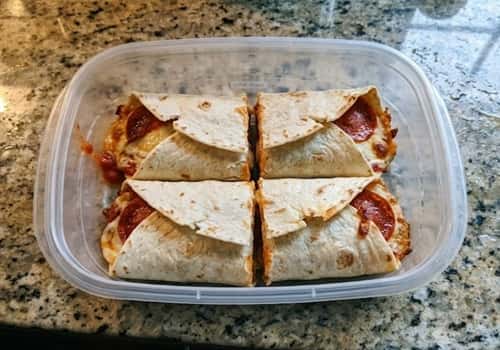 5. Pizza Tortilla Wrap