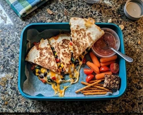 5. Veggie Quesadilla Triangles