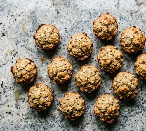 6. Banana Oat Mini Muffins