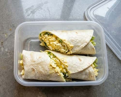 6. Egg Salad Soft Wrap