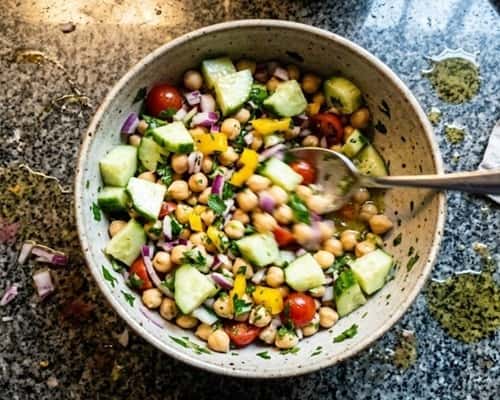 6. Quick Chana Salad Bowl