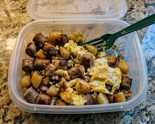 6. Sausage, Egg & Potato Breakfast Box