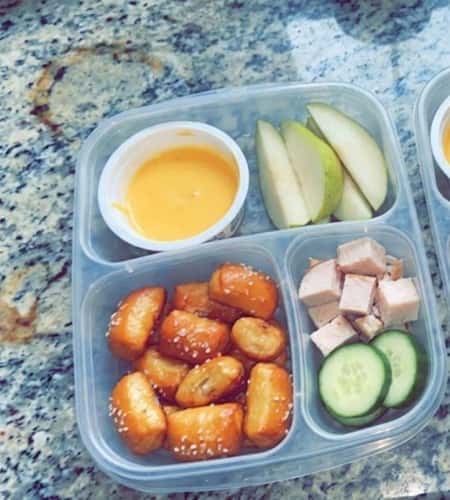 6. Soft Pretzel Nugget Bento Box