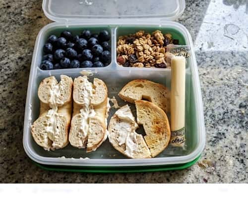 7. Bagel & Cream Cheese Snack Box