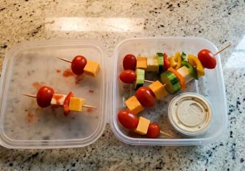 7. Cheese & Veggie Skewer Box