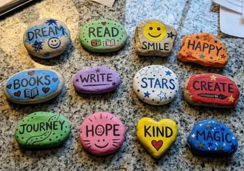 7. Clay Homework Helper Paperweight Stones