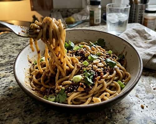 7. Spicy Peanut Noodles