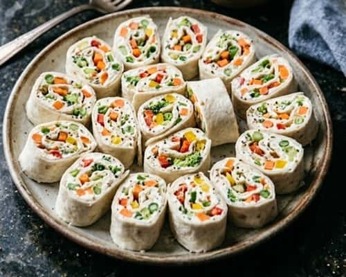 7. Veggie Cream Cheese Roll-Ups