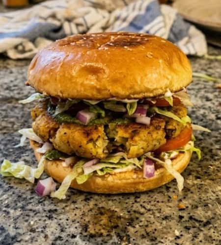 8. Aloo Tikki Burger