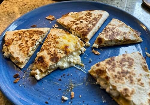 8. Cottage Cheese Stuffed Quesadilla