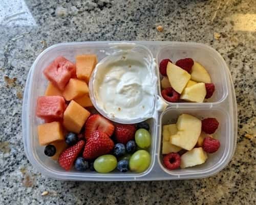 8. Fruit & Yogurt Dip Box