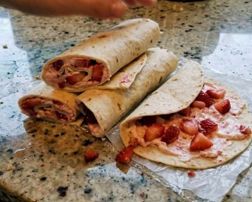 8. Strawberry Cream Cheese Dessert Wrap