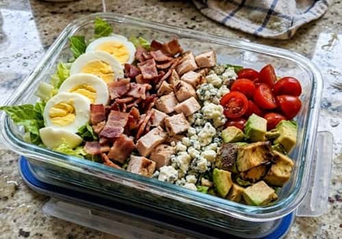 9. Keto Cobb Salad Lunch Box