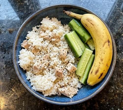 9. Rice & Chicken Soft Bowl