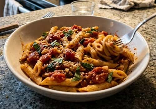 9. Simple Tomato Basil Pasta