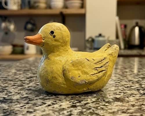 Clay Duck Sculpture - completed